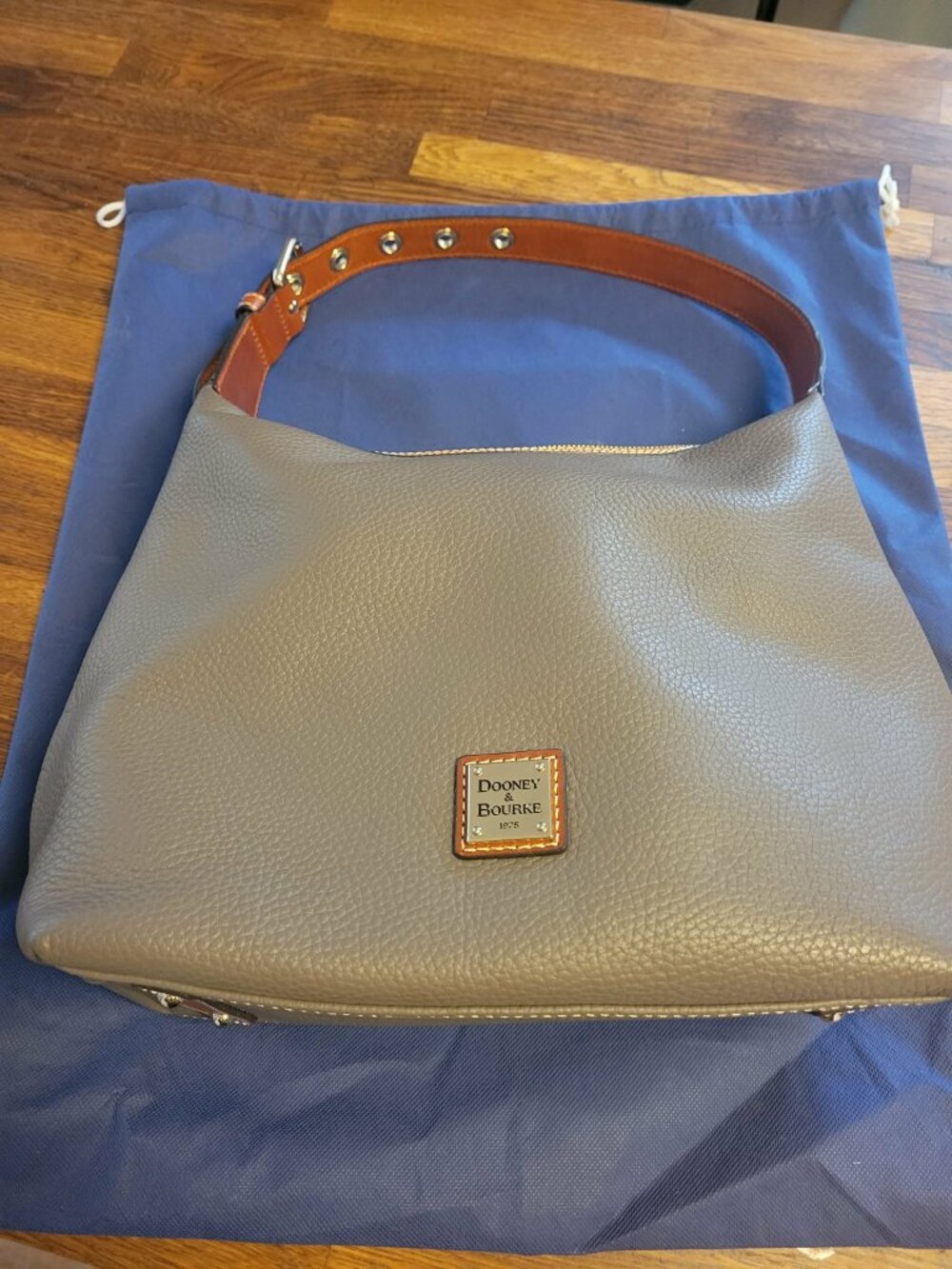 Dooney & Bourke Tasseled Pebble Leather Hobo